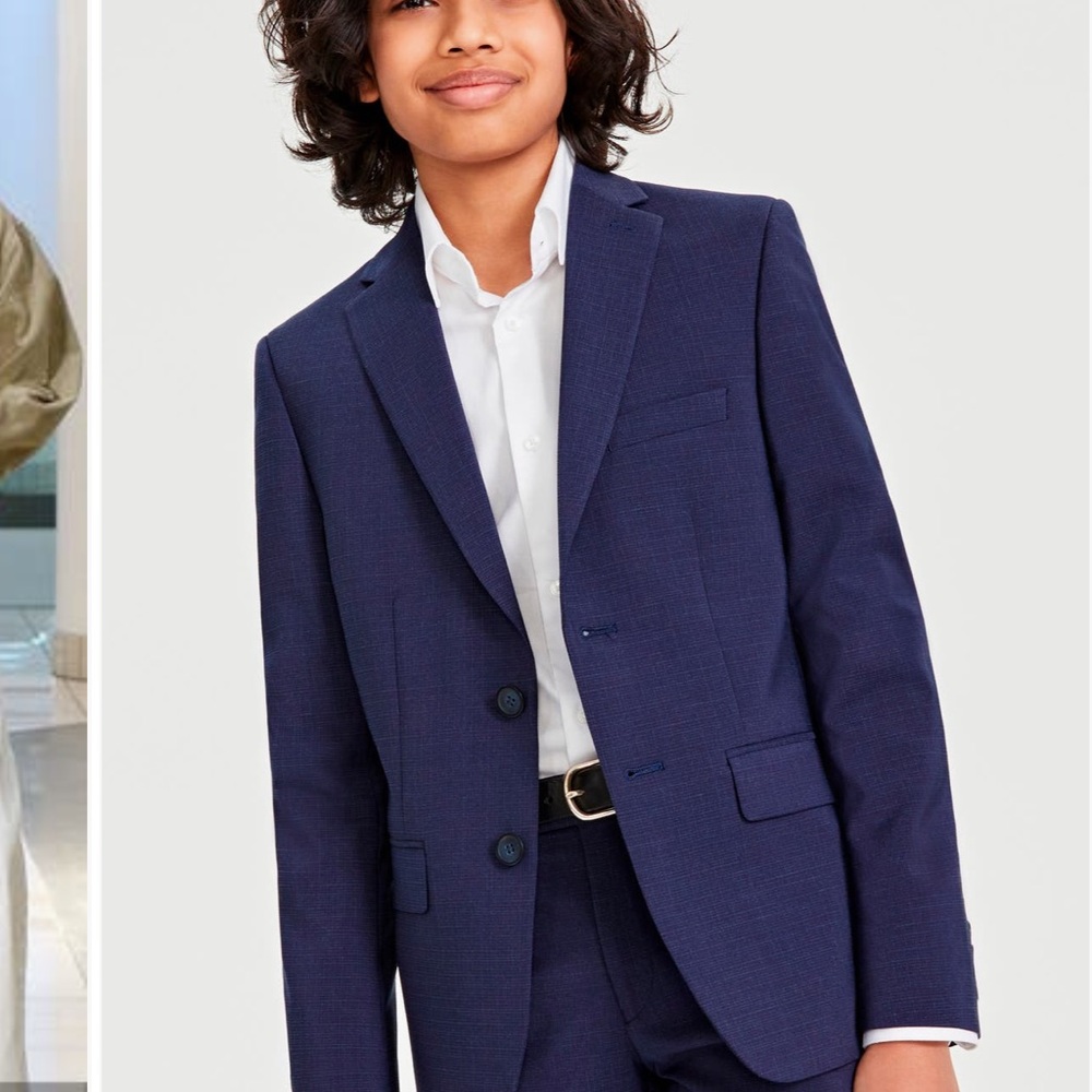Navy Two-Button Blazer Perfect for First Communion! - Picture 6 of 7